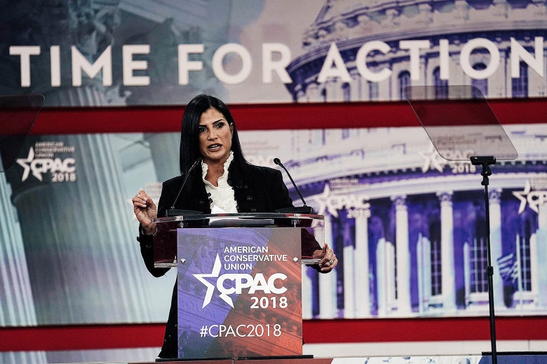 NRA spokeswoman Dana Loesch speaks during CPAC 2018 on Thursday in National Harbor, Maryland.